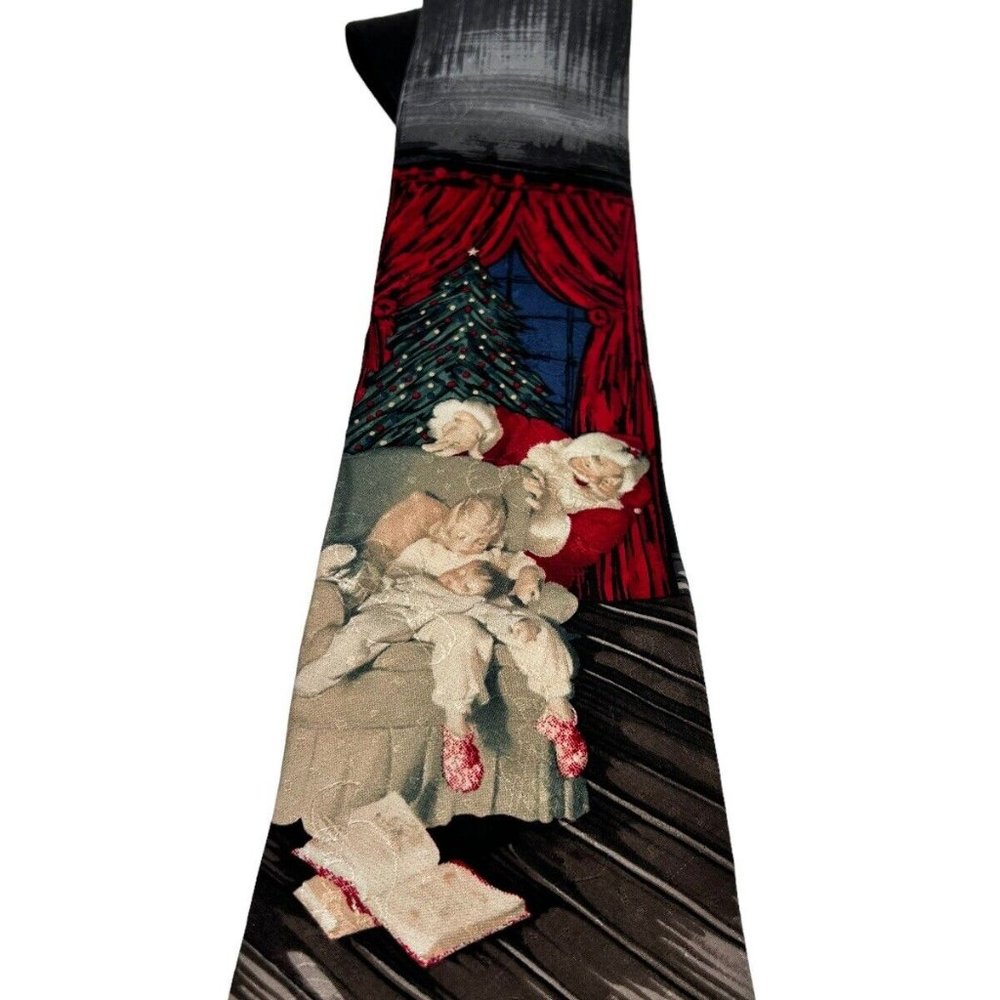 Christmas Neck Tie Santa Celebrations Eundelom 60 In Tis the Season